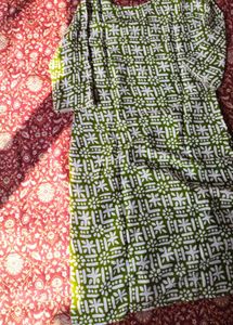 women pure cotton kurti pant dupatta set