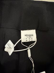 Plated Straight Leg Pants, M, new