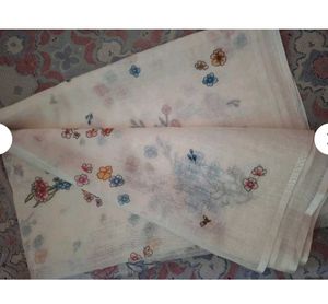 flower coton lines Saree "only one time use"