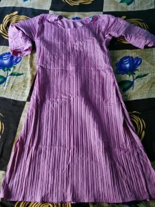 Beautiful Lavender Textured Kurta