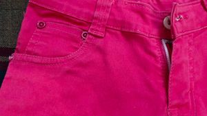 Bright Pink Girls' Cotton Shorts – Stylish &amp; Comfy