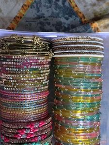 Beautiful all set glass bangles combo
