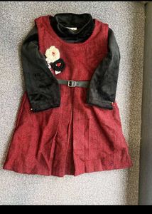 Cute Red & Black Dress Outfit
