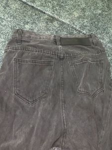 Gray Wash Denim Jeans