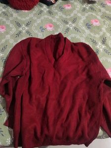 School Sweater Marron Colour Xxl