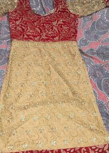 Red &amp; Gold Kurti