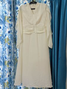 Elegant White Ethnic Gown