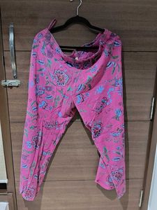 Boho Floral Print Palazzo Pants