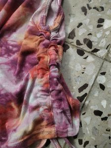 Tie-Dye Ruched Tank Top