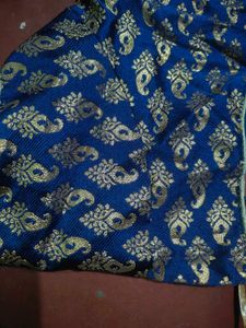 Designer Blue &amp; Gold Blouse
