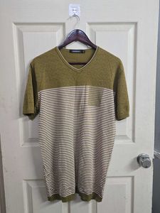 Striped V-Neck T-Shirt