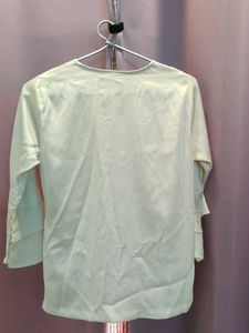 Cream Bell Sleeve Top