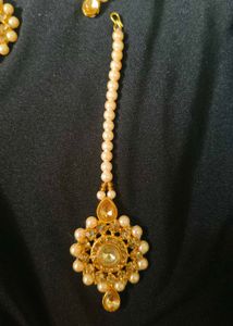 Elegant Pearl &amp; Stone Jewelry Set