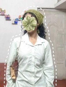 Handmade Crochet hair bandana- Boho Chic Accessory