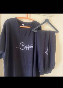 Comfy Pajama Set - "Coffee" / "Selena"