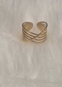 Stylish Gold Wire Wrap Ring