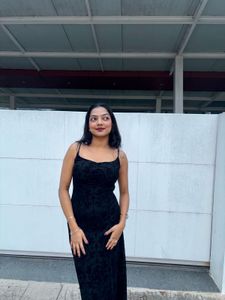 Elegant Black Dress with detailing small size