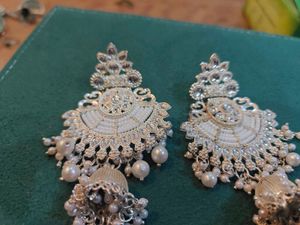 Exquisite Pearl &amp; Stone Earrings