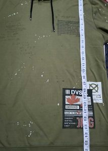 Olive Green Graphic Hoodie