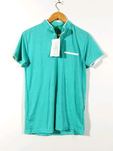 Ausk Sky Blue Casual T-shirt (Men)