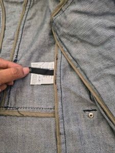 Stylish Blue Denim Biker Jacket