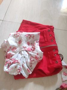 White Floral Print Blouse