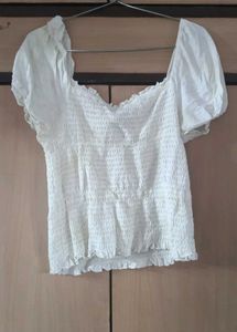 PRICE DROP -American eagle White coquette Top💮
