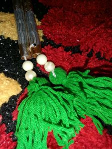 Nunchaku With Green Tassels