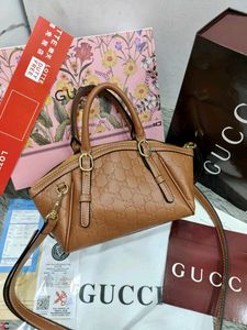 GUCCI* *MICROGUCCISSIMA GG SIGNATURE SLING BAG*
