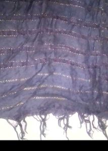 Stylish Striped Blue Fancy Dupatta