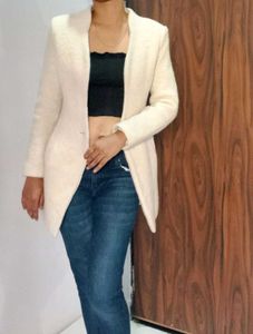 Off White Slim Fit Blazer