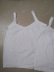 White Cotton Tank Top (Set of 2)