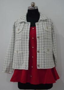Chic Plaid Tweed Jacket