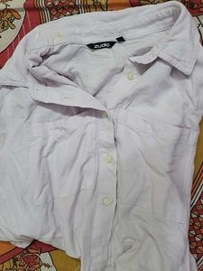 Zudio Light Purple Button-Up Shirt