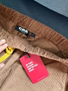 Brand new Brown wide-leg Corduroy Pants (S)