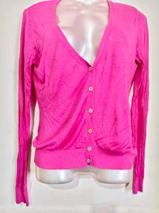 V-Neck Button Front Cardigan