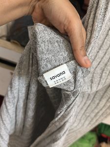 Gray Turtleneck Dress