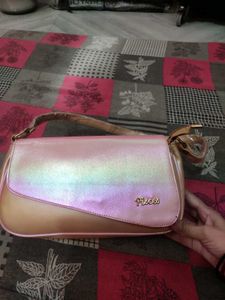 Chic Pink Patent Shoulder Bag