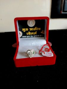 Heartshape Ring Pure Silver (wt:1.63gm)