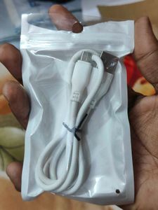 White Braided Micro USB Charging Cable
