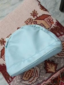 Cute Light Blue Cosmetic Pouch