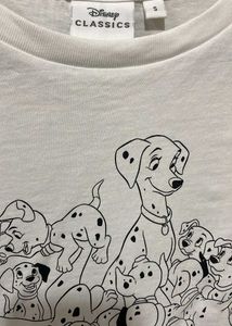 Disney 101 Dalmatians Cropped T-Shirt- Small