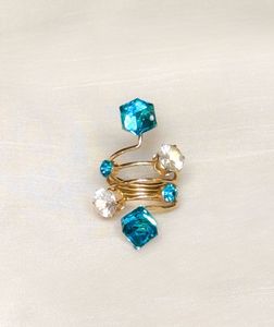 Statement Geometric Gemstone Ring