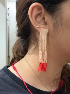 Beaded Tassel Earrings