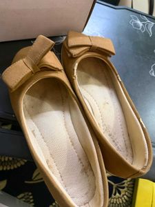 Cute Brown Ballet Flats with Bows