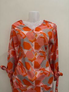 Geometric Print Tunic Top