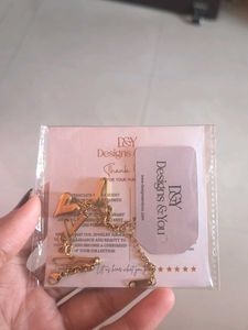 Golden Heart Personalized Charm Bracelet