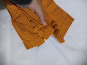 Orange Cigarette Pants