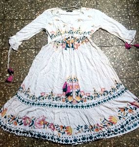 Boho Floral Print Maxi Dress