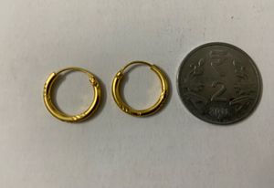 Elegant Gold Toned Baali Earrings
